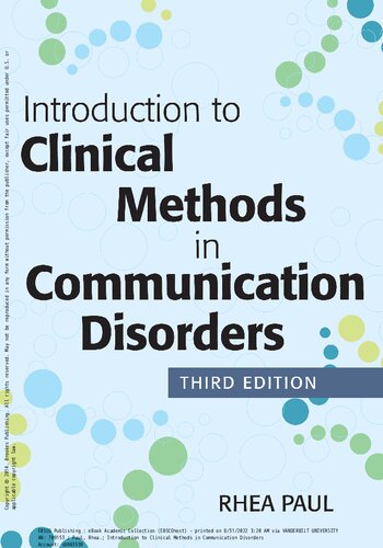 Introduction to Clinical Methods in Communication Disorders 2014