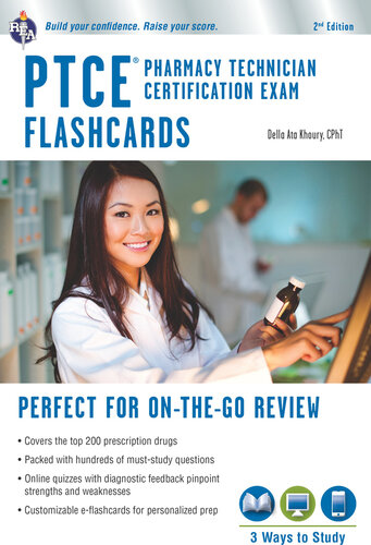 PTCE - Pharmacy Technician Certification Exam Flashcard Book + Online 2016