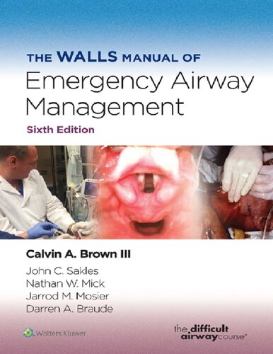 The Walls Manual of Emergency Airway Management 2022