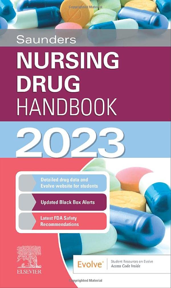 Saunders Nursing Drug Handbook 2023 2022