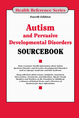 Autism and Pervasive Developmental Disorders Sourcebook 2018