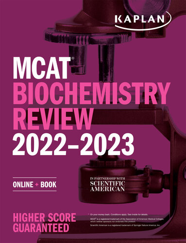 MCAT Biochemistry Review 2022-2023: Online + Book 2021