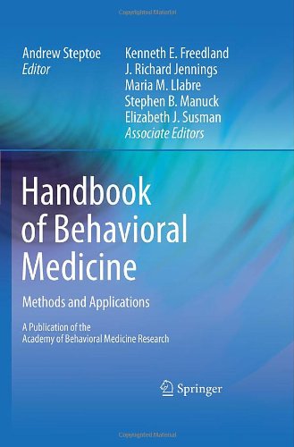 Handbook of Behavioral Medicine: Methods and Applications 2010
