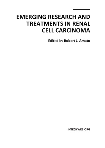 Emerging Research and Treatments in Renal Cell Carcinoma 2012
