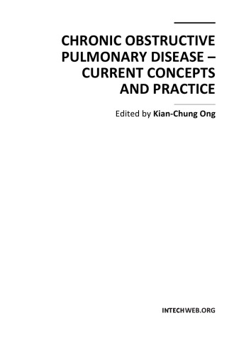 Chronic Obstructive Pulmonary Disease: Current Concepts and Practice 2012