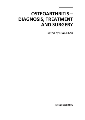 Osteoarthritis: Diagnosis, Treatment and Surgery 2012