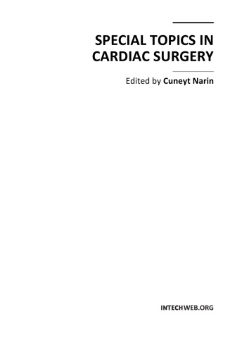 Special Topics in Cardiac Surgery 2012