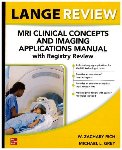 Lange Review: کتابچه راهنمای بالینی MRI و برنامه های کاربردی تصویربرداری با بررسی رجیستری