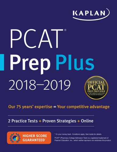 PCAT Prep Plus 2018-2019: 2 تست های تمرین + استراتژی های اثبات شده + آنلاین