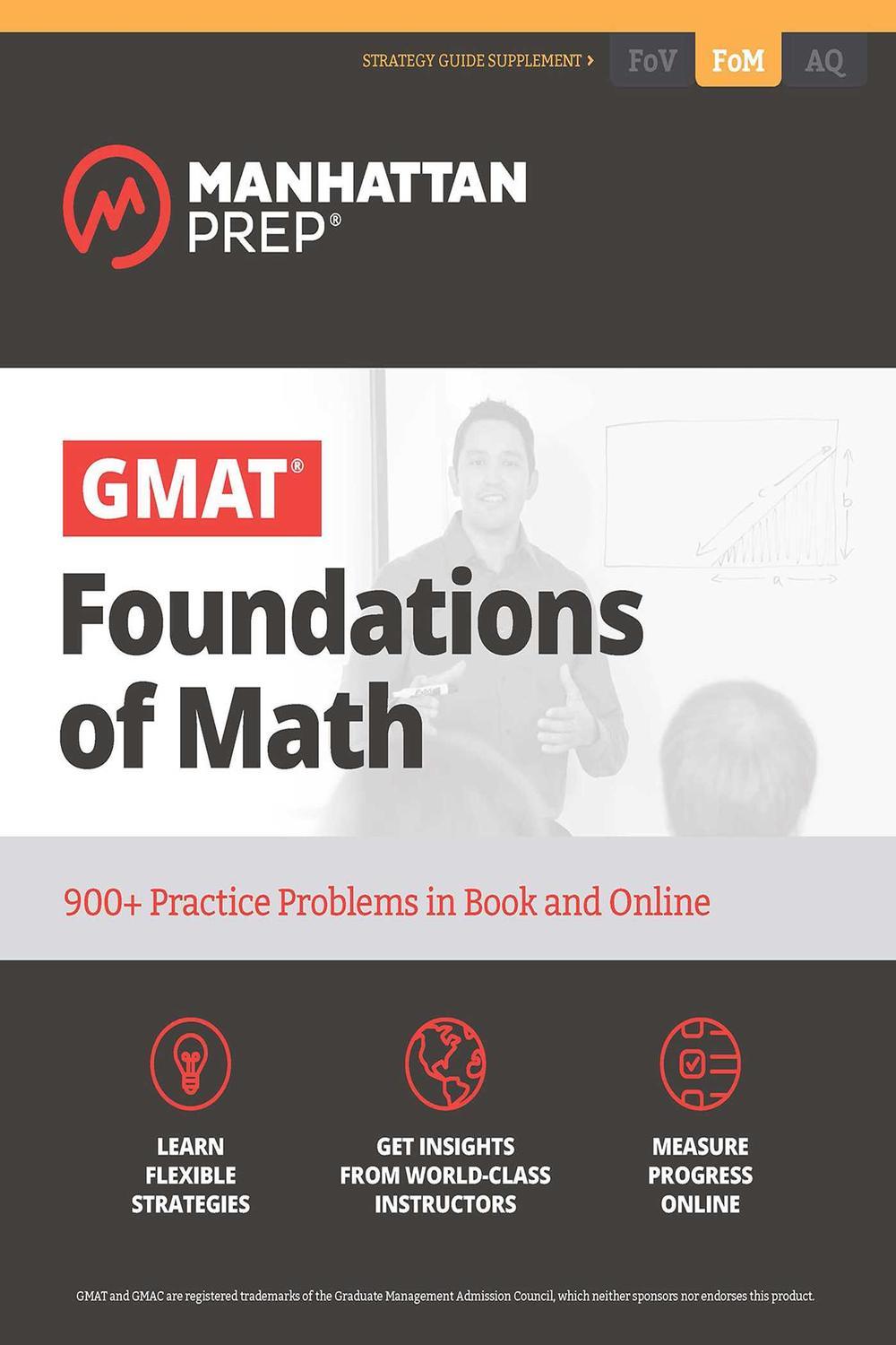 مبانی ریاضیات GMAT: بیش از ۹۰۰ تمرین عملی در کتاب و آنلاین