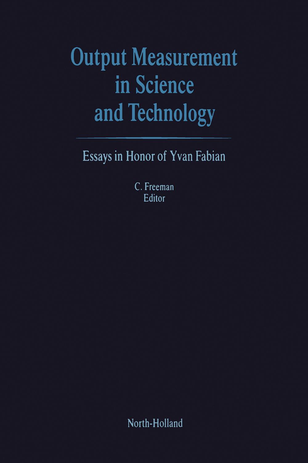 سنجش برون‌داد در علم و فناوری: مقالاتی به افتخار ایوان فابیان